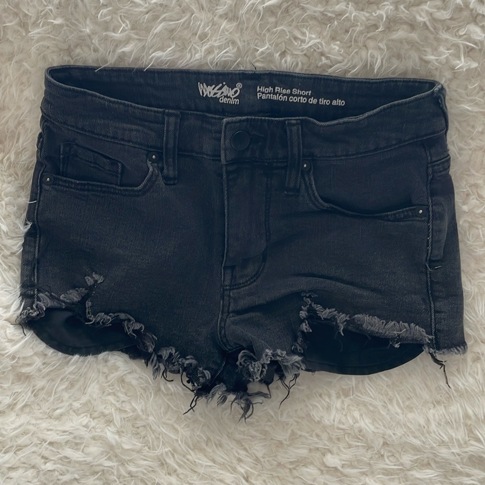 Black denim mossimo shorts